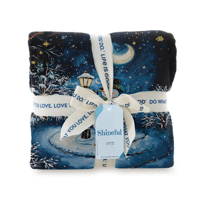 Shineful Fleece Blanket Frosty Night