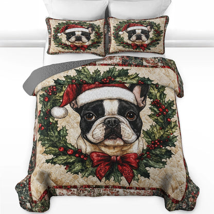 Shineful All Season Quilt 3-Piece Set - Joyful Frenchie