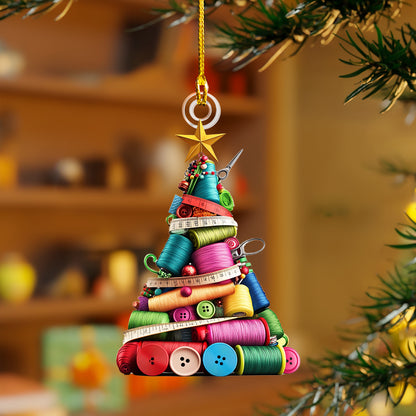 Shineful 2D Acrylic Ornament Sewing Christmas Tree