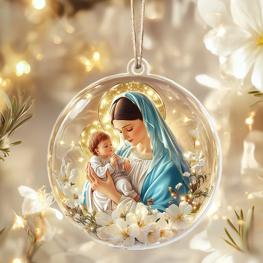 Shineful 2D Acrylic Ornament - Virgin Mary and Child