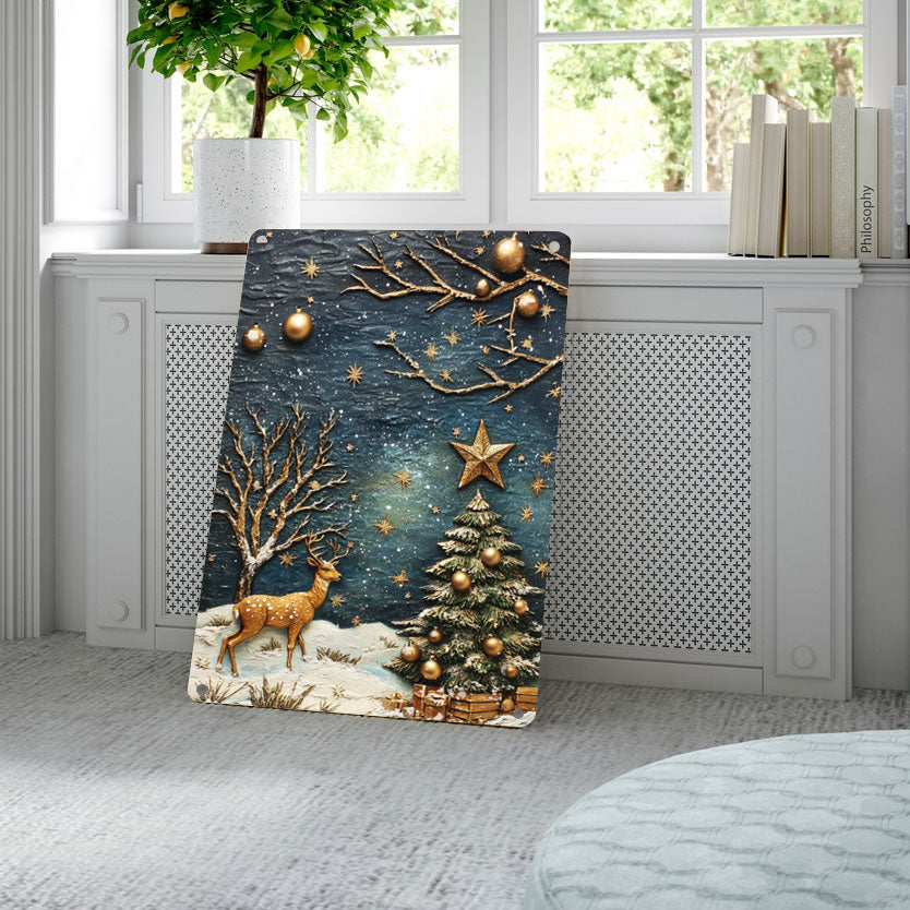 Shineful 2D Metal Sign Snowy Forest