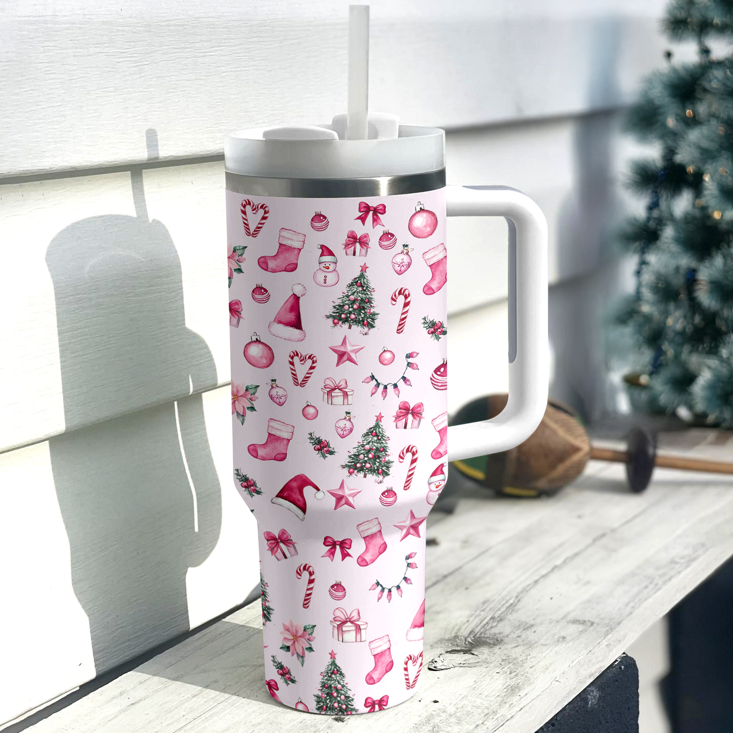 Shineful Tumbler Pink Christmas Wonderland