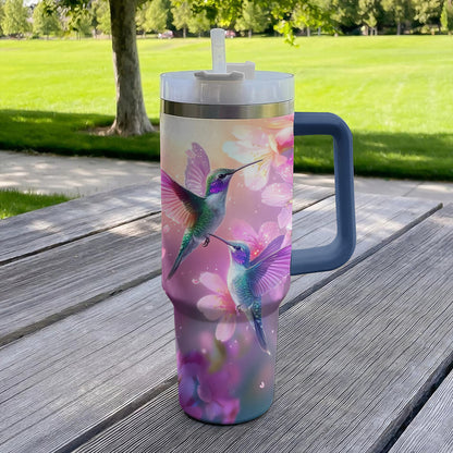 Shineful Tumbler Hummingbird Springtime Dream