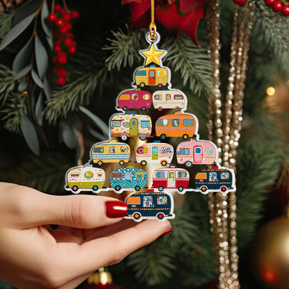 Shineful Acrylic Ornament Holiday Camper Adventure