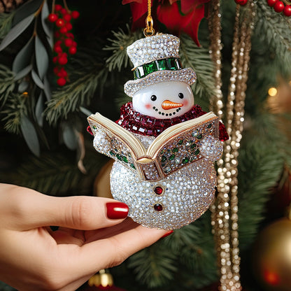 Shineful 2D Acrylic Ornament Sparkling Snowman Holiday