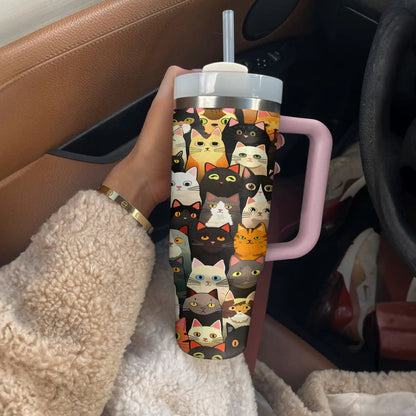 Shineful Tumbler Playful Cats