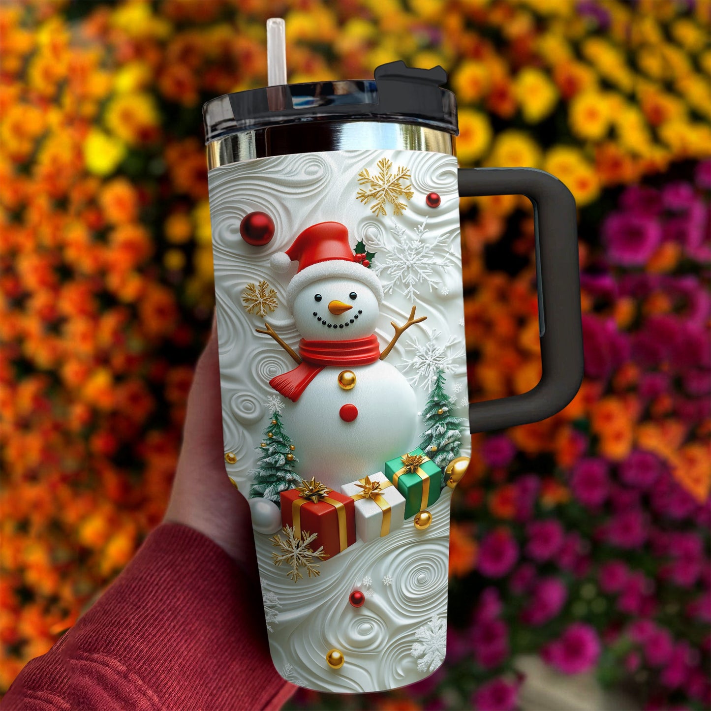 Bonhomme de neige du pays des merveilles hivernales Shineful Tumbler