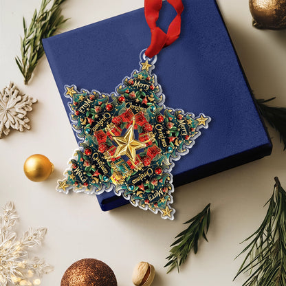 Shineful Acrylic Ornament Festive Star Of Joy