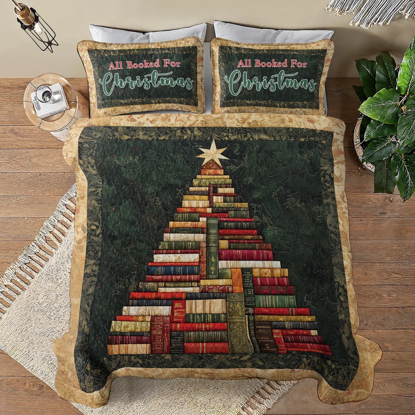 Shineful All Season Quilt 3-Piece Set Storytime Christmas