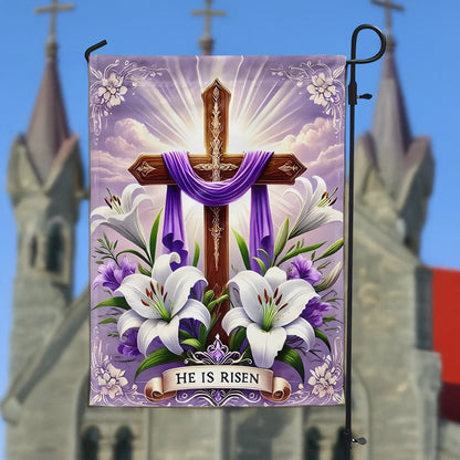 Shineful Garden Flag 12" x 18" Cross of Hope