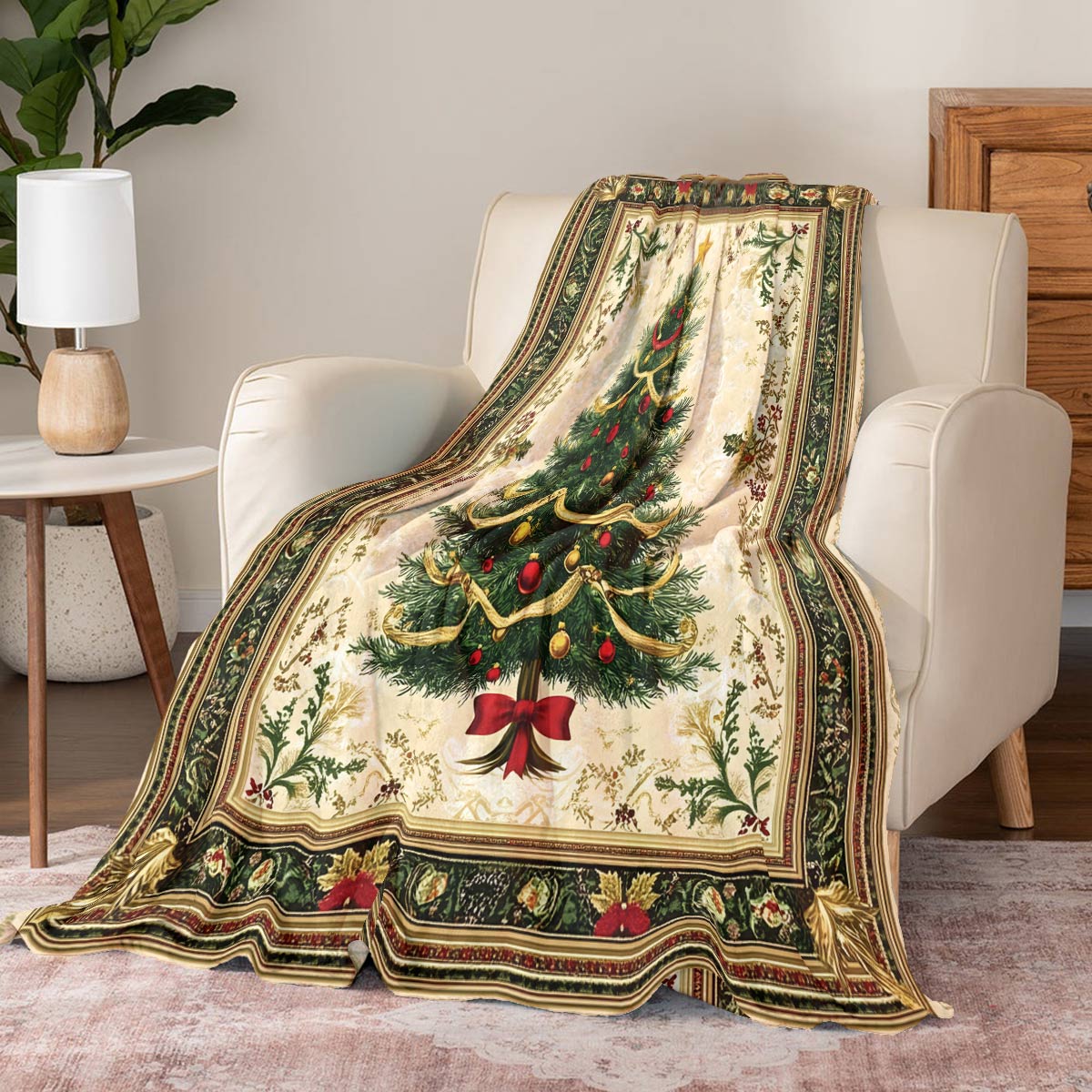 Shineful Fleece Blanket Classic Christmas Tree