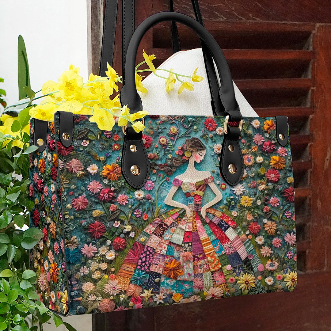 Shineful Leather Bag Floral Fantasy