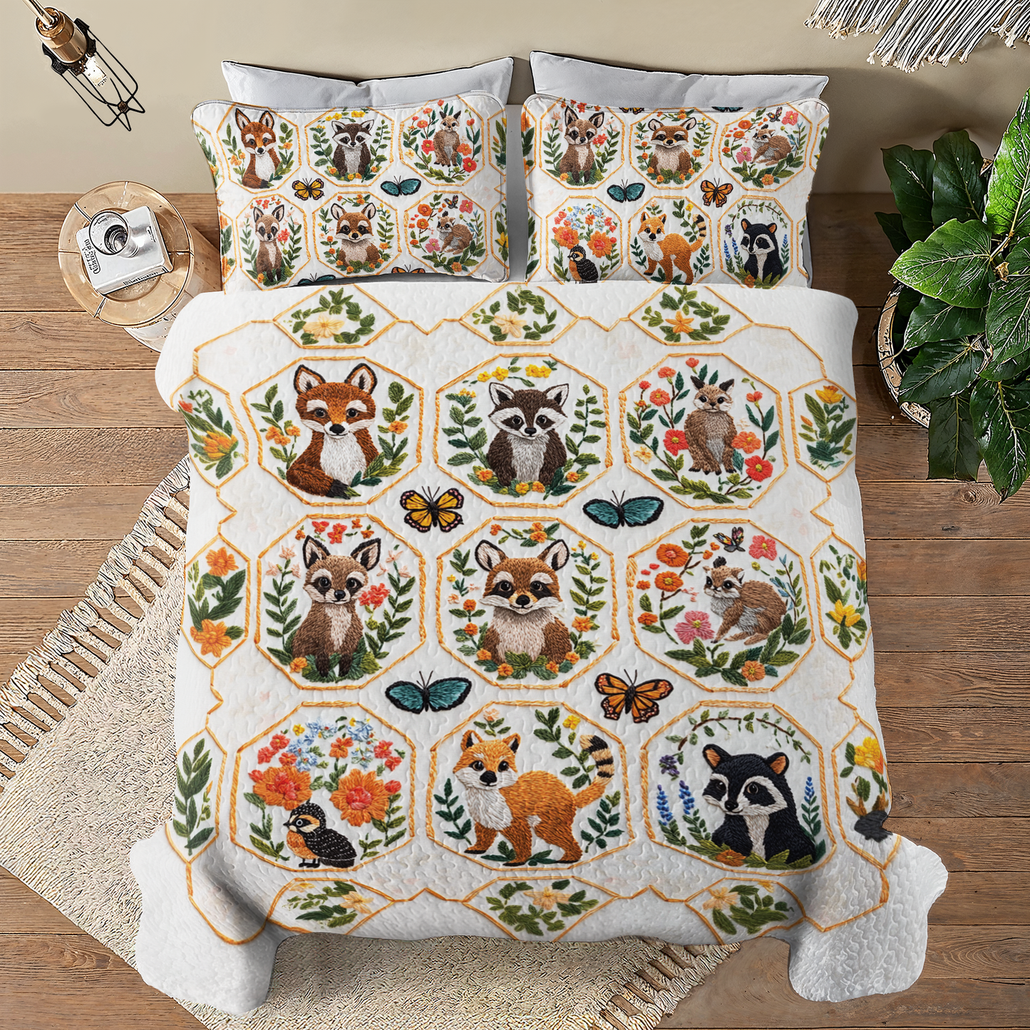 Shineful All Season Quilt 3-Piece Set Woodland Wonders