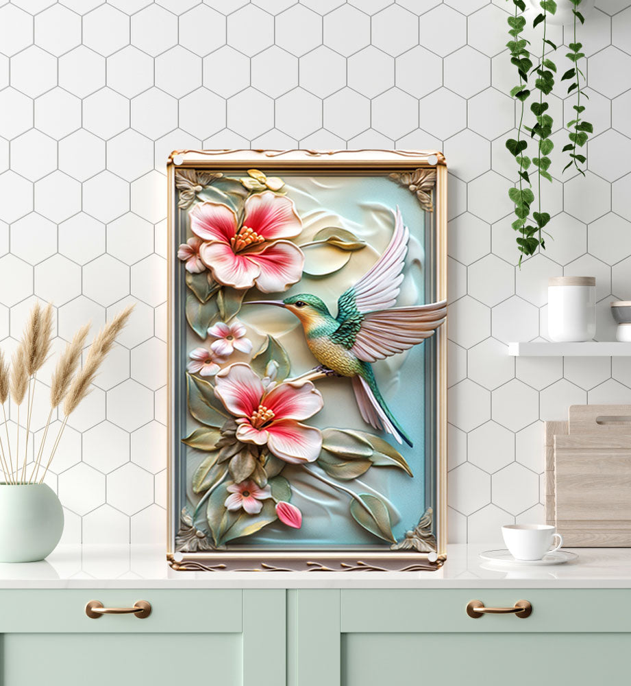 Shineful 2D Metal Sign Floral Flight