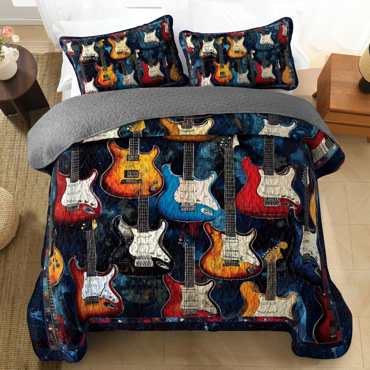 Shineful All Season Quilt 3-Piece Set Rock & Rest Harmony