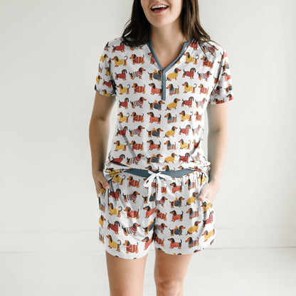 Shineful Pajama Shorts Cute Dachshund