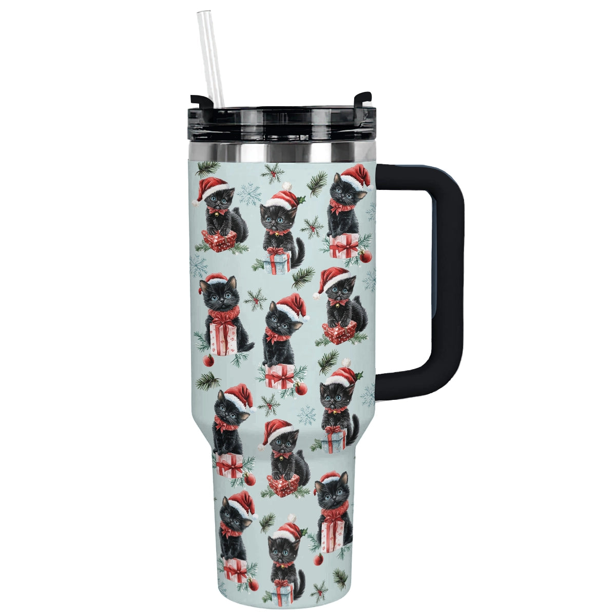 Shineful Tumbler Christmas Cat Cheer