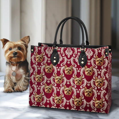 Shineful Leather Bag Royal Yorkie Charm