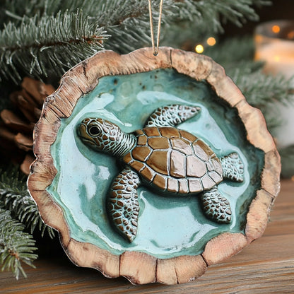 Shineful 2D Acrylic Ornament Ocean Haven Sea Turtle