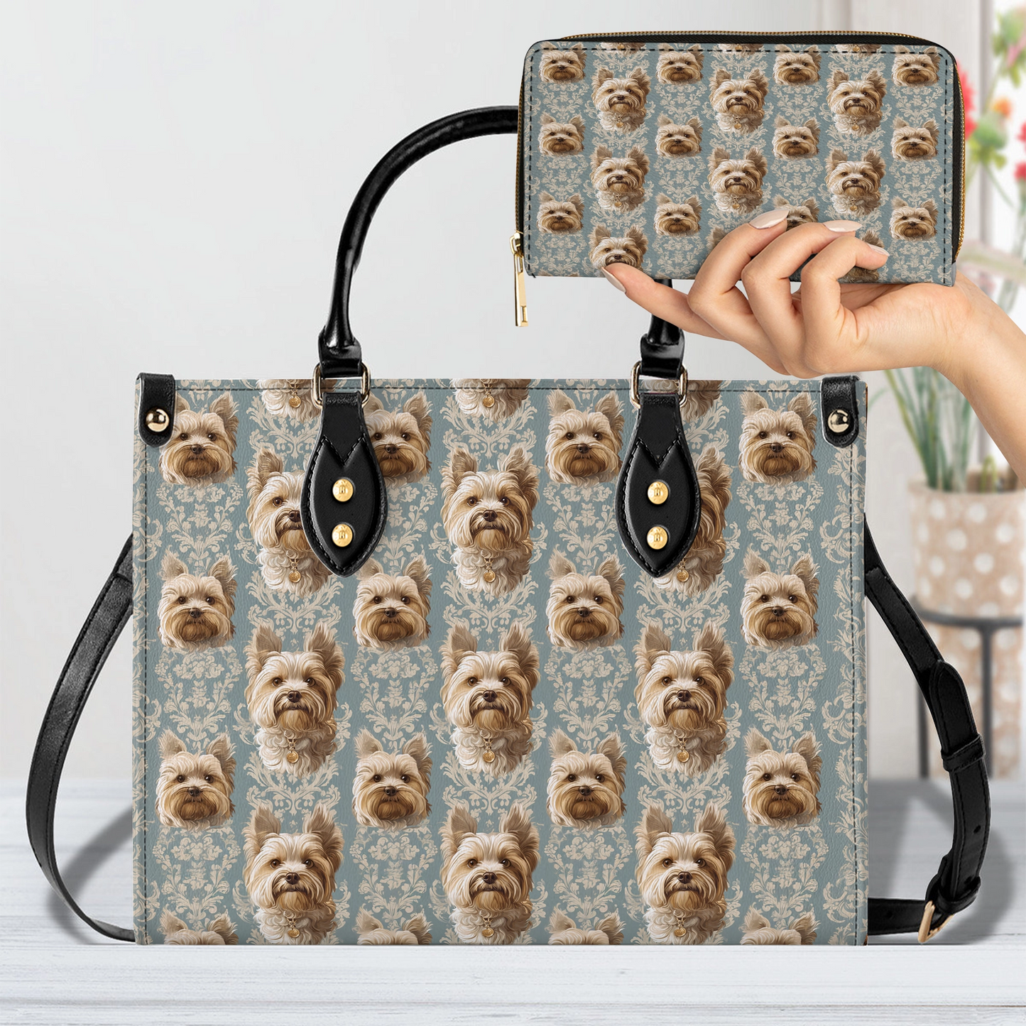 Shineful Leather Bag Yorkie Regal Delight