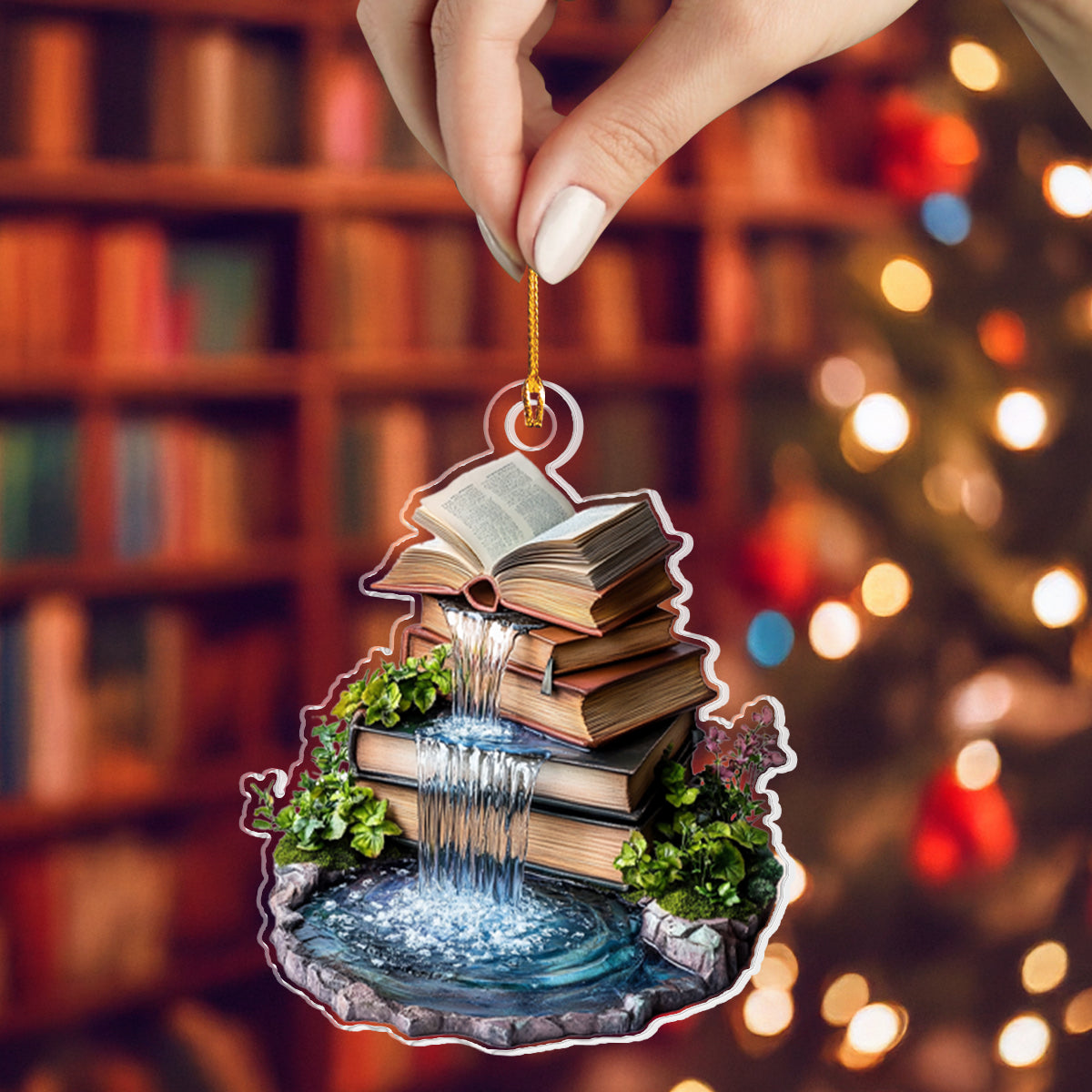 Shineful 2D Acrylic Ornament - Literary Waterfall