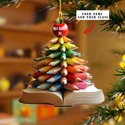 Shineful 2D Acrylic Ornament Personalized Christmas Tree Of Knowledge