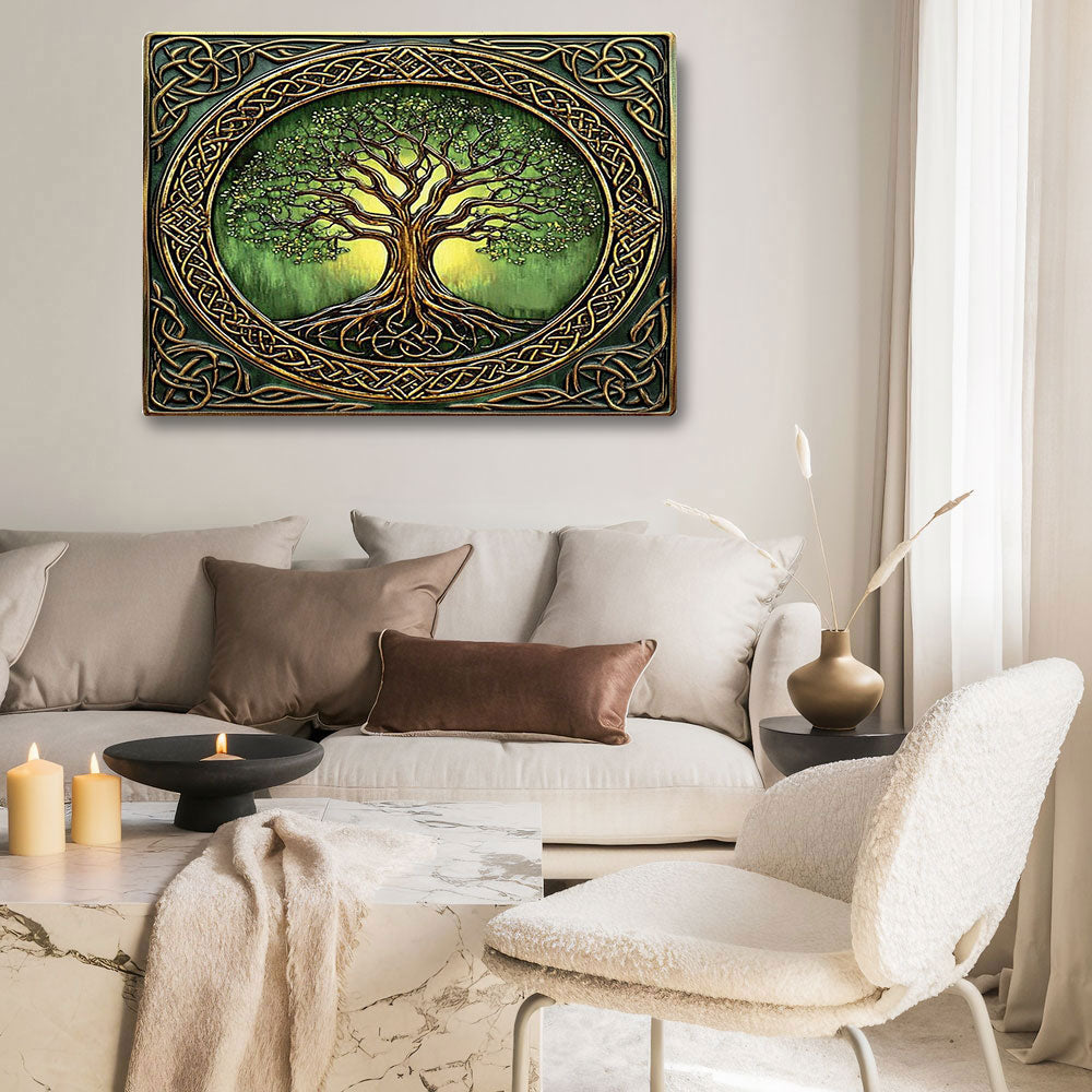 Shineful 2D Metal Sign Celtic Harmony Tree