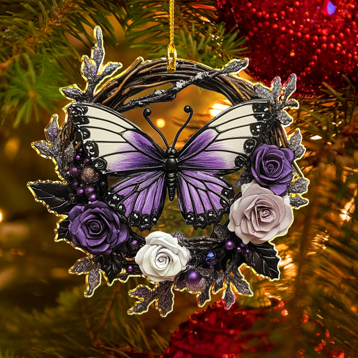 Shineful 2D Acrylic Ornament Mystic Twilight Butterfly