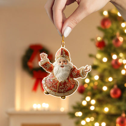 Shineful 2D Acrylic Ornament St Nicholas Cheer