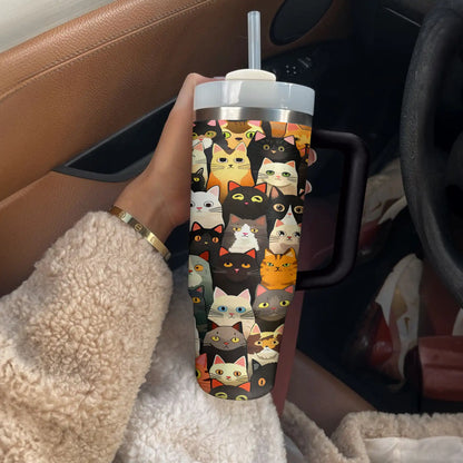 Shineful Tumbler Playful Cats