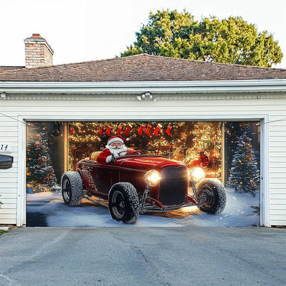 Shineful Garage Door Banner Decoration - Holiday Christmas Car