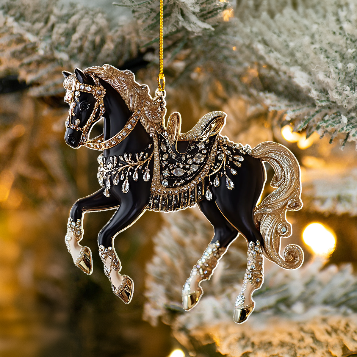 Shineful 2D Acrylic Ornament - Ebony Horse Majesty