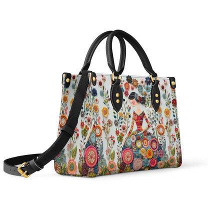 Shineful Leather Bag Flower Power