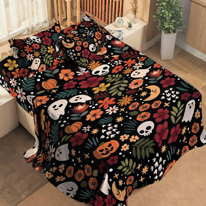 Shineful 4-Piece Bed Sheet Set Spooky Chic