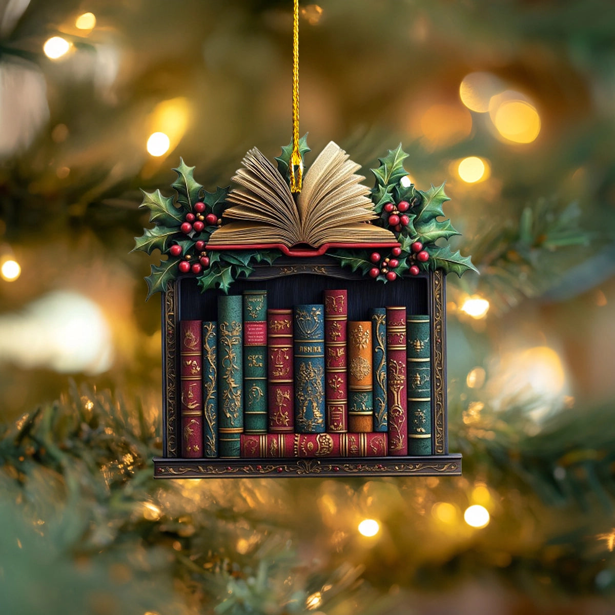 Shineful Acrylic Ornament The Literary Christmas