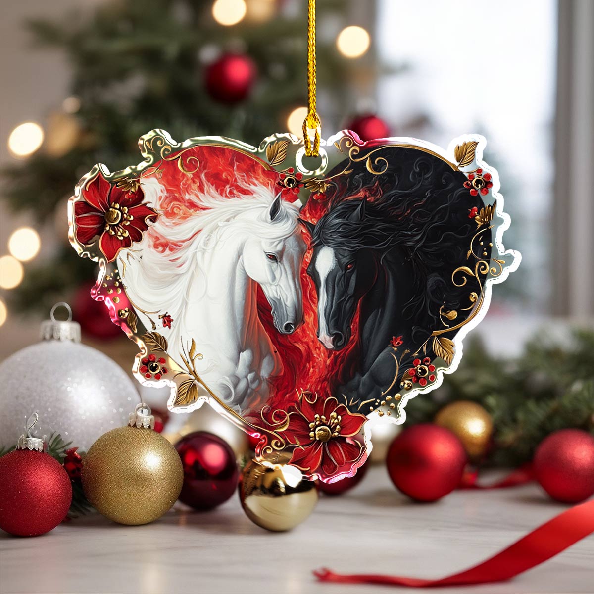 Shineful 2D Acrylic Ornament Noble Equine