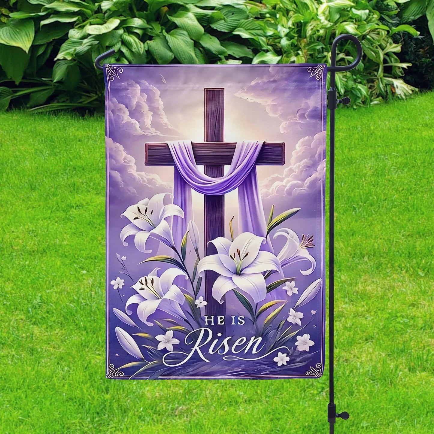 Shineful Garden Flag 12" x 18" Cross of Grace