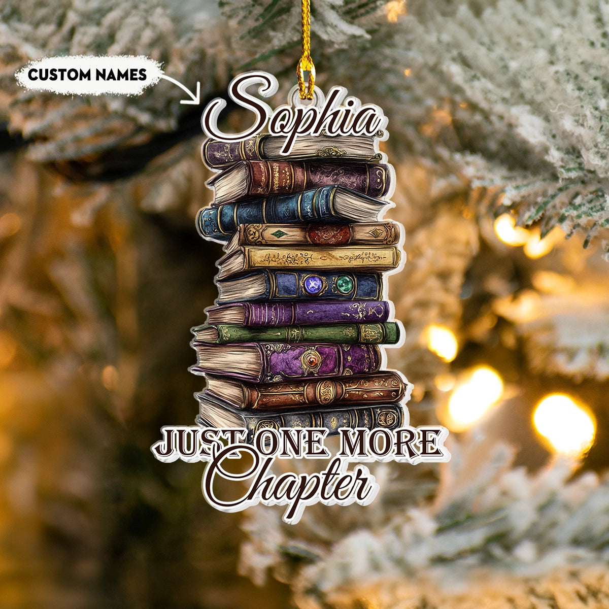 Shineful Acrylic Ornament Personalized Book Lover