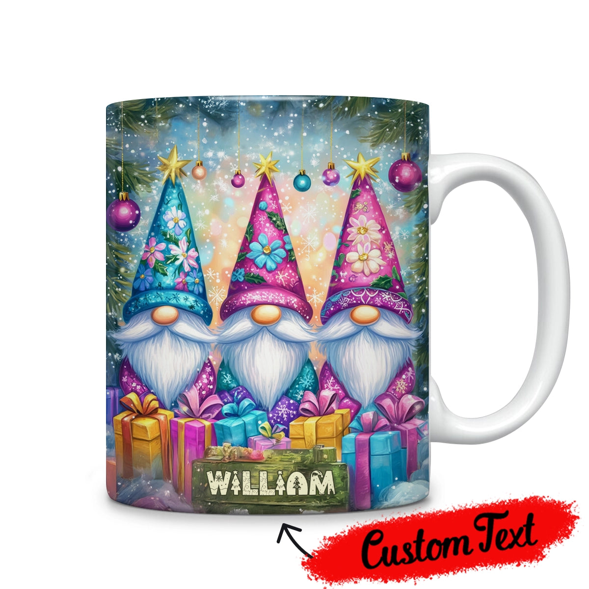 Mug en céramique Shineful Gnomes de Noël personnalisés