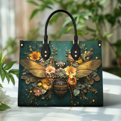 Shineful Leather Bag Queen Bee Elegance