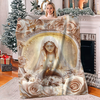 Shineful Fleece Blanket Rose Of The Divine