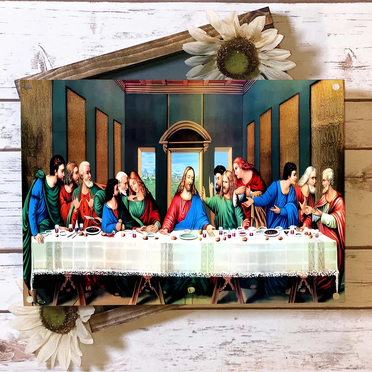 Shineful 2D Metal Sign Masterpiece Last Supper