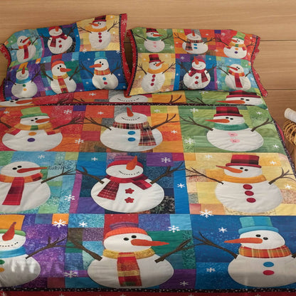 Shineful 4-Piece Bed Sheet Set First Snow