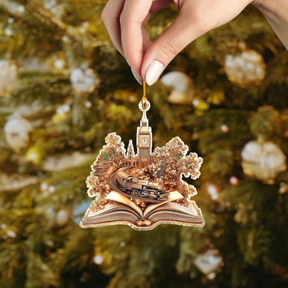 Shineful 2D Acrylic Ornament Golden Hour Mystery Train