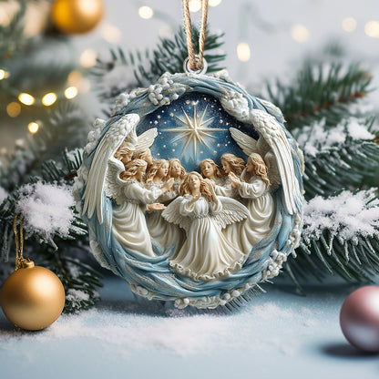 Shineful 2D Acrylic Ornament - Heavenly Choir Angel Christmas