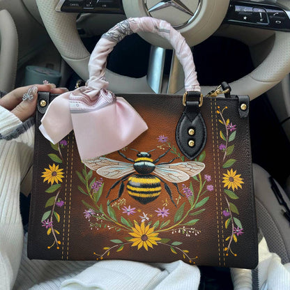 Shineful Leather Bag Buzzing Blooms