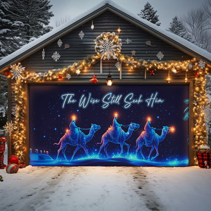 Shineful Garage Door Banner Decoration The Wise Seekers