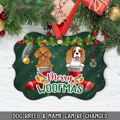 Merry Woofmas - Shinefulgift® Perzonalized Aluminium Ornament