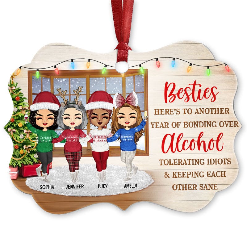 Best Friends Keeping Each Other Sane - Christmas Gift For Bff And Colleagues Personalized Custom