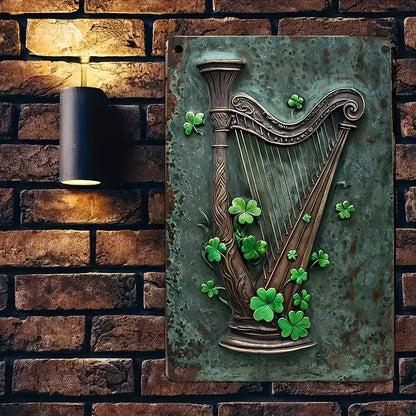 Shineful 2D Metal Sign Luck of the Harp